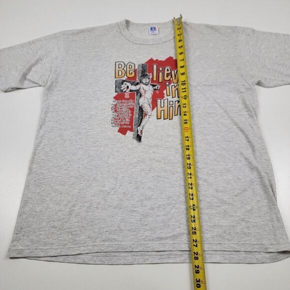 Vintage 90's Jesus Christ Russell Athletic XXL Single Stitch VTG T-Shirt Photos - Picture 5 of 13